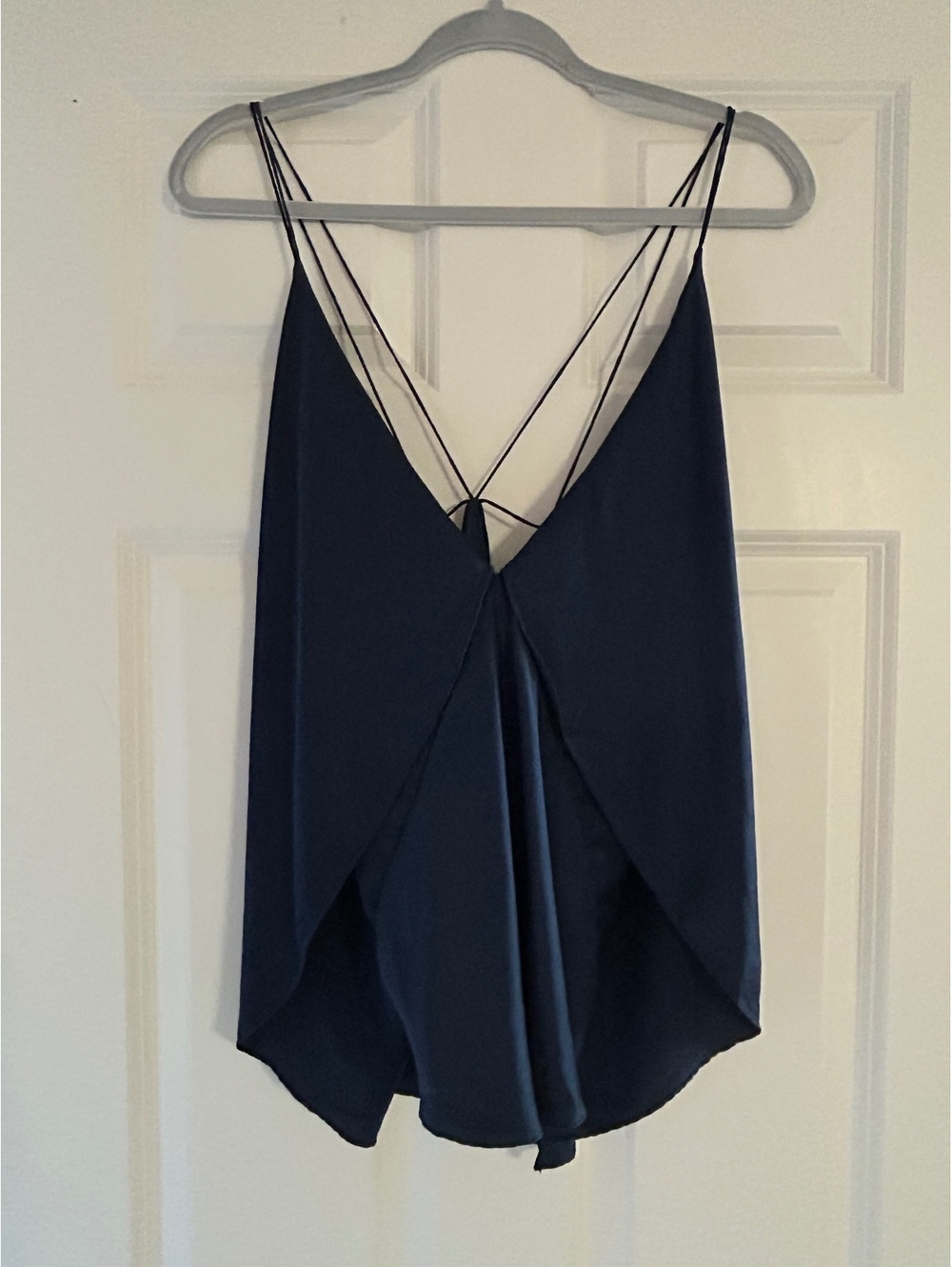 Michael Lo Sordo Silk Paneled Flowy Camisole
